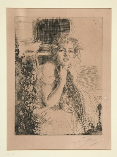 Fröken. Emma Rasmussen av Anders Leonard Zorn