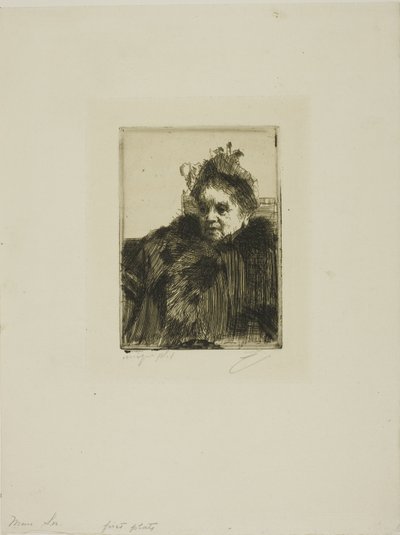 Mme Simon I av Anders Leonard Zorn