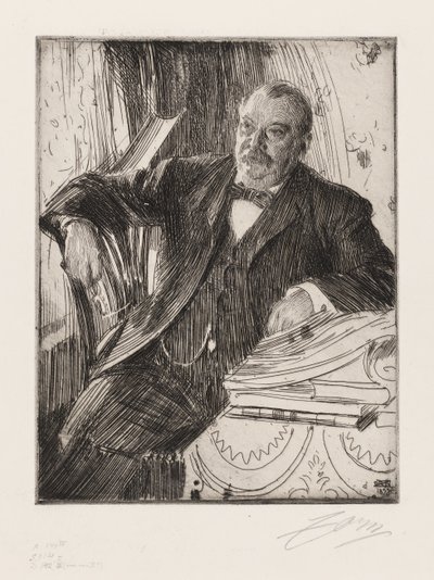 Herr Grover Cleveland av Anders Zorn