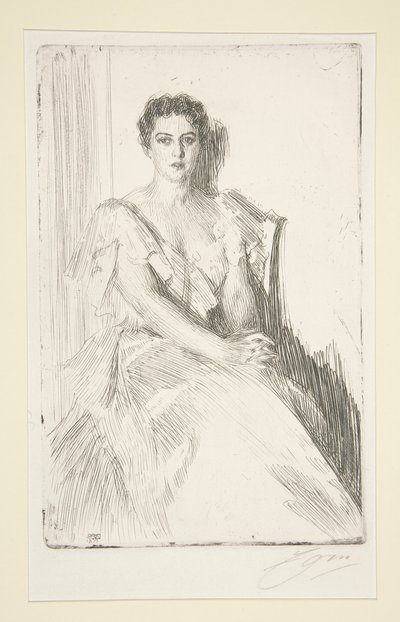 Mrs Cleveland av Anders Leonard Zorn