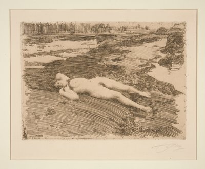På sanden av Anders Leonard Zorn