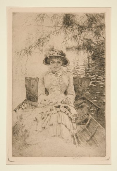 På Themsen av Anders Leonard Zorn
