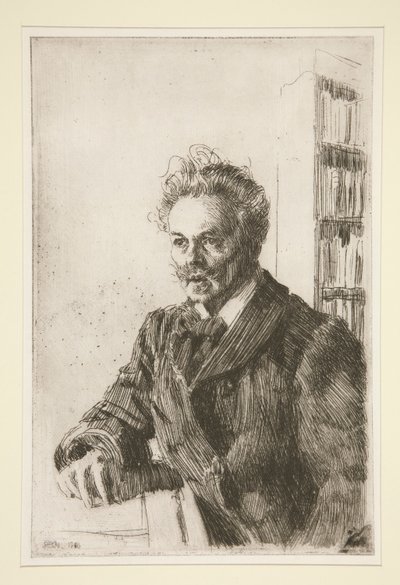 Porträtt av August Strindberg av Anders Leonard Zorn