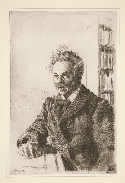 Porträtt av August Strindberg av Anders Zorn