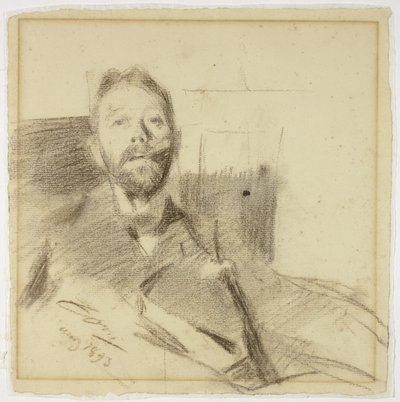 Porträtt av Charles Deering av Anders Leonard Zorn