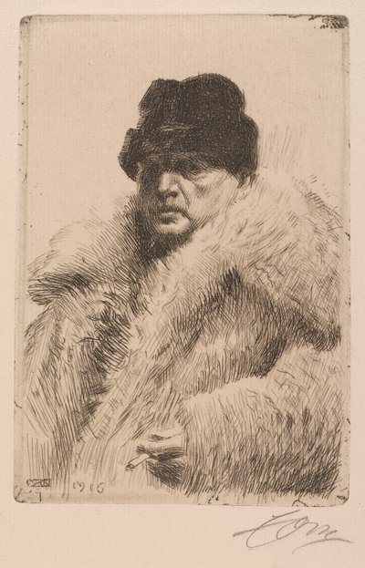 Självporträtt av Anders Leonard Zorn