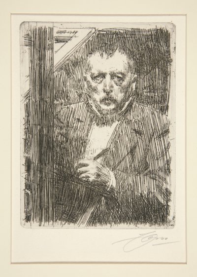 Självporträtt av Anders Leonard Zorn
