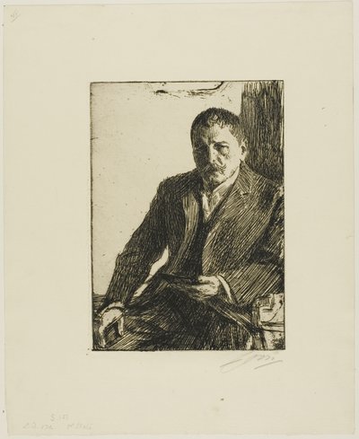 Självporträtt 1904 II av Anders Leonard Zorn