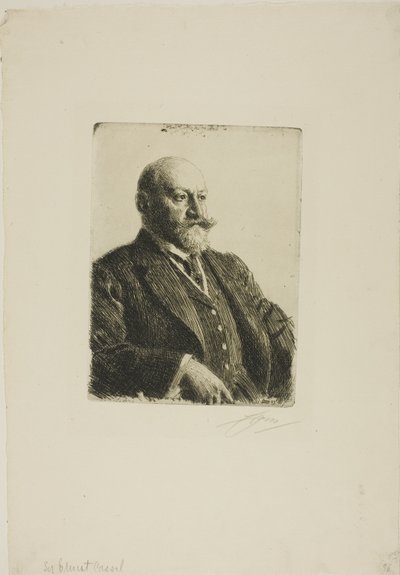 Sir Ernest Cassel av Anders Leonard Zorn