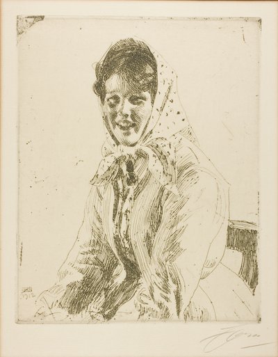 En Skeri Girl av Anders Leonard Zorn