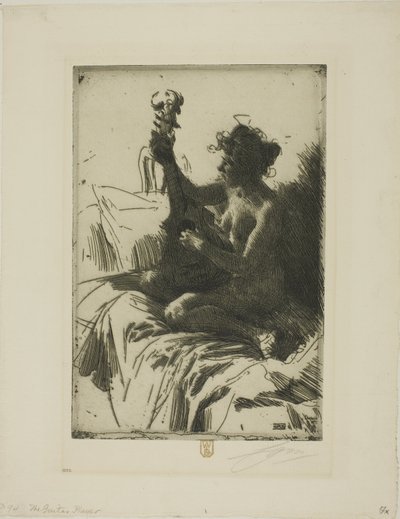 Souvenir eller gitarren av Anders Leonard Zorn