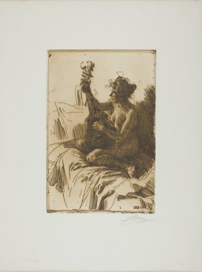 Souvenir eller gitarren av Anders Leonard Zorn