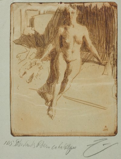 Studie från Model av Anders Leonard Zorn