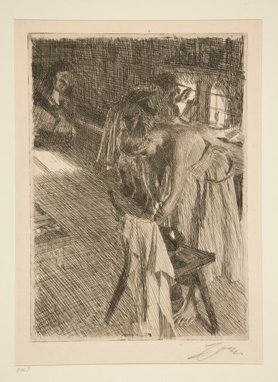 Söndag morgon av Anders Leonard Zorn