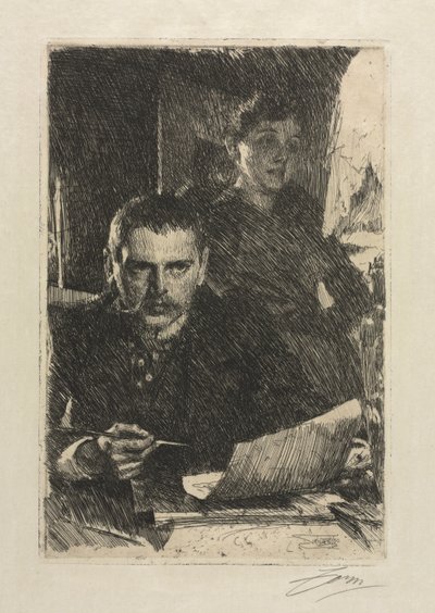 Konstnären och hans fru av Anders Leonard Zorn