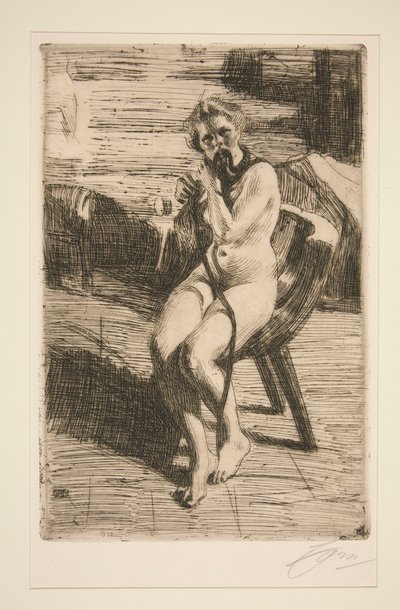 Hårbandet, 1912 av Anders Leonard Zorn