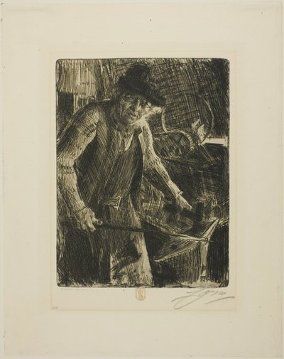 Mästaren-Smeden av Anders Leonard Zorn