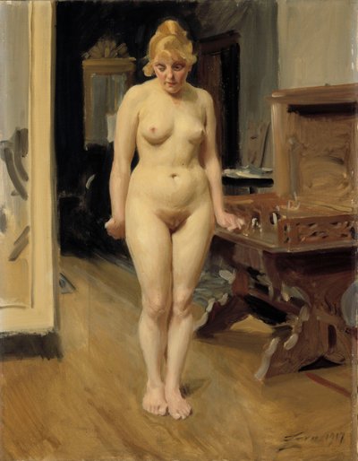 Den blyga modellen av Anders Zorn