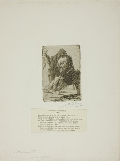 Theodore Roosevelt av Anders Leonard Zorn