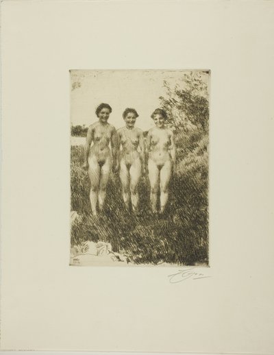 Tre systrar av Anders Leonard Zorn