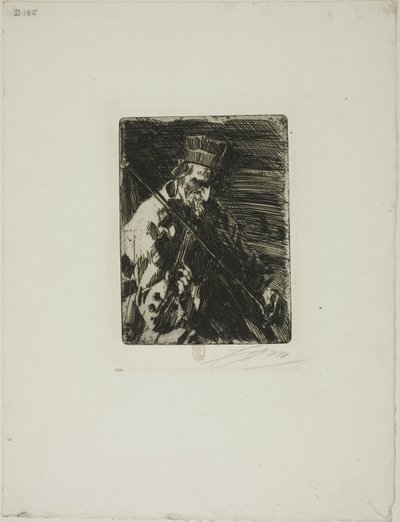 Byns violinist av Anders Leonard Zorn