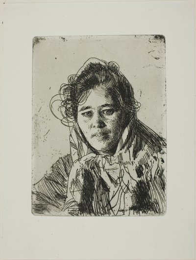 Ung flicka från Mora (Kråkbergs Anna) av Anders Zorn