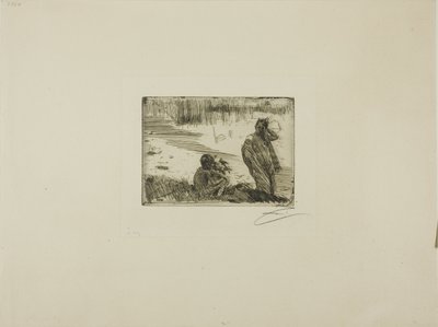 Ungdomar som badar av Anders Leonard Zorn