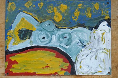 BLÅ KVINNLIG NAKEN av Ando Gilardi