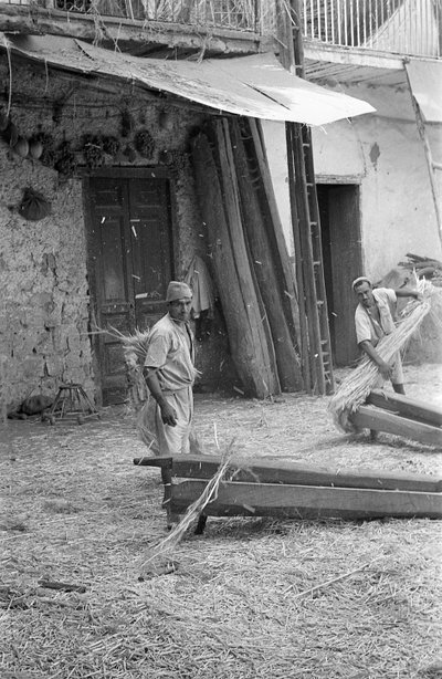 HAMPAFRAMSTÄLLNING, ARBETARE VID "MACENNELE" av Ando Gilardi