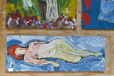 NAKEN KVINNA LIGGANDE av Ando Gilardi