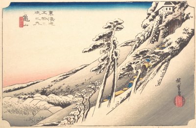 Klart väder efter snö, 1800-talet. av Ando Hiroshige