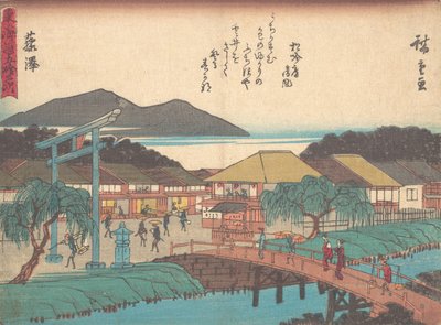 Fujisawa? 1838. , mygga. 1838. av Ando Hiroshige