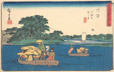 Kawasaki, va? 1842. , mygga. 1842. av Ando Hiroshige