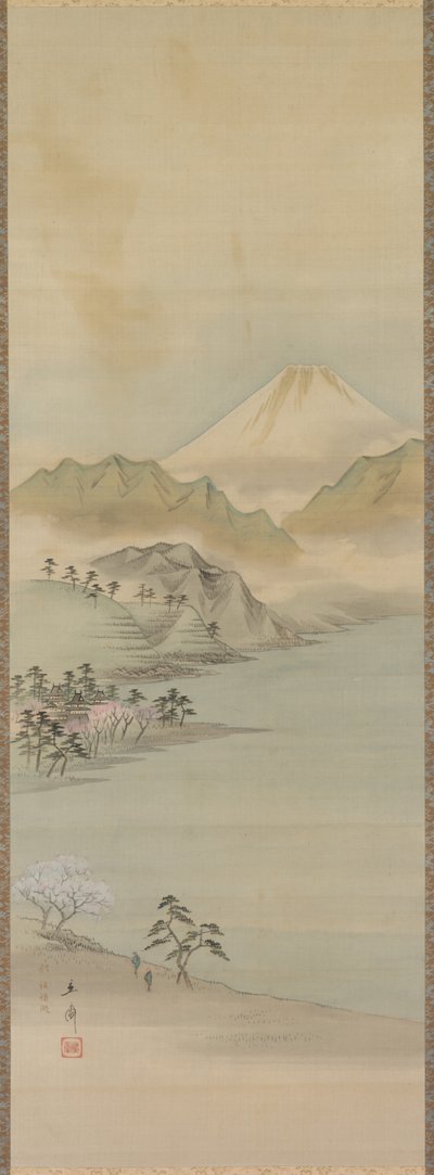 Lake Suwa, 1800-talet. av Ando Hiroshige