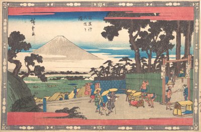 Meguro teknik person lutning. av Ando Hiroshige