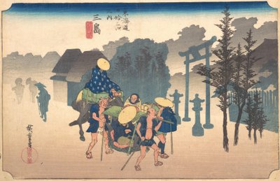 Morgondimma, 1800-talet. av Ando Hiroshige