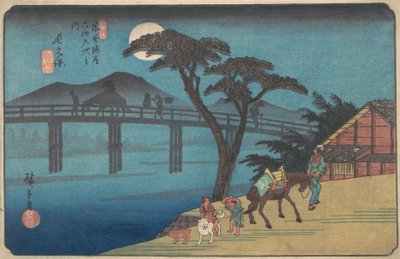 Nagakubo Station, ca. 1836., ca. 1836. av Ando Hiroshige