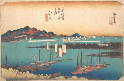 Panorama över Miwo Pine Wood från Ejiri, 1834., 1834. av Ando Hiroshige