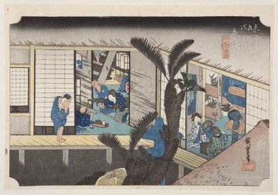 Akasaka: Inwith ser ゔ in g mai ds (Akasaka, Ryosha sh? av Ando or Utagawa Hiroshige