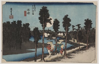 Skymning av Ando or Utagawa Hiroshige