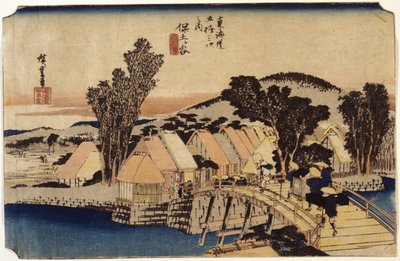Hodogaya, Shinmachi B Ridge av Ando or Utagawa Hiroshige
