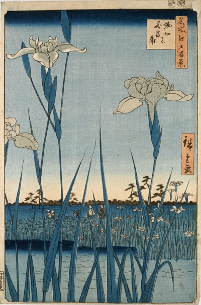 Horikiri s är elektrisk av Ando or Utagawa Hiroshige