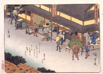 spökdöd av Ando or Utagawa Hiroshige