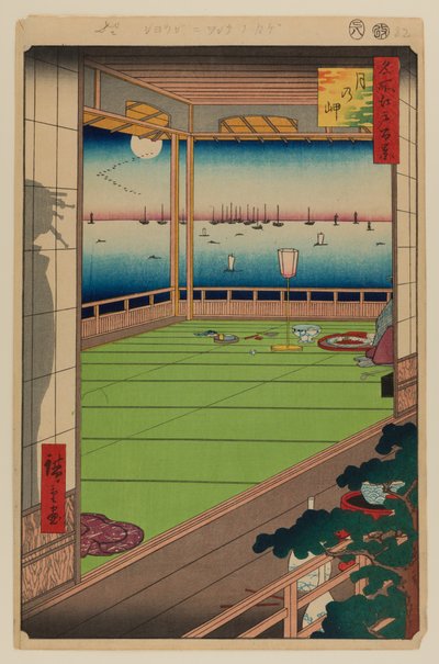 Utsiktspunkt för månen av Ando or Utagawa Hiroshige