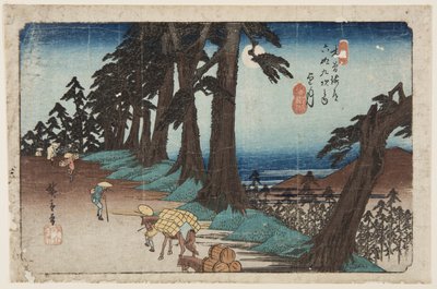 Nr 26, Mochizuki (trätryck i färg) av Ando or Utagawa Hiroshige