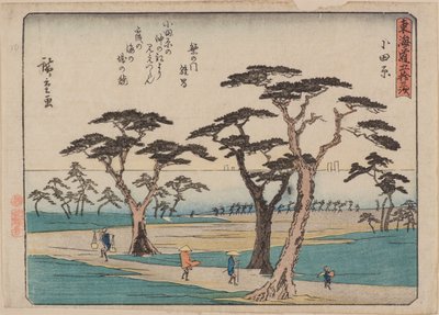 Odawara av Ando or Utagawa Hiroshige
