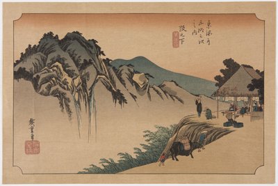 Sakashita: Fudette Mine (Sakashita, Fudete Mine) av Ando or Utagawa Hiroshige
