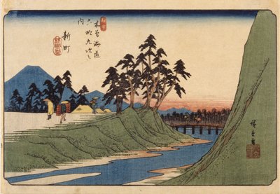 Shinmachi av Ando or Utagawa Hiroshige