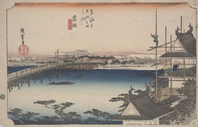 Toyokawa B Ridge av Ando or Utagawa Hiroshige