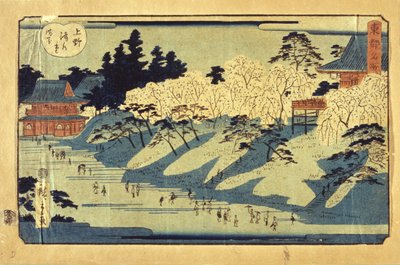 Utsikt över Yedo av Ando or Utagawa Hiroshige
